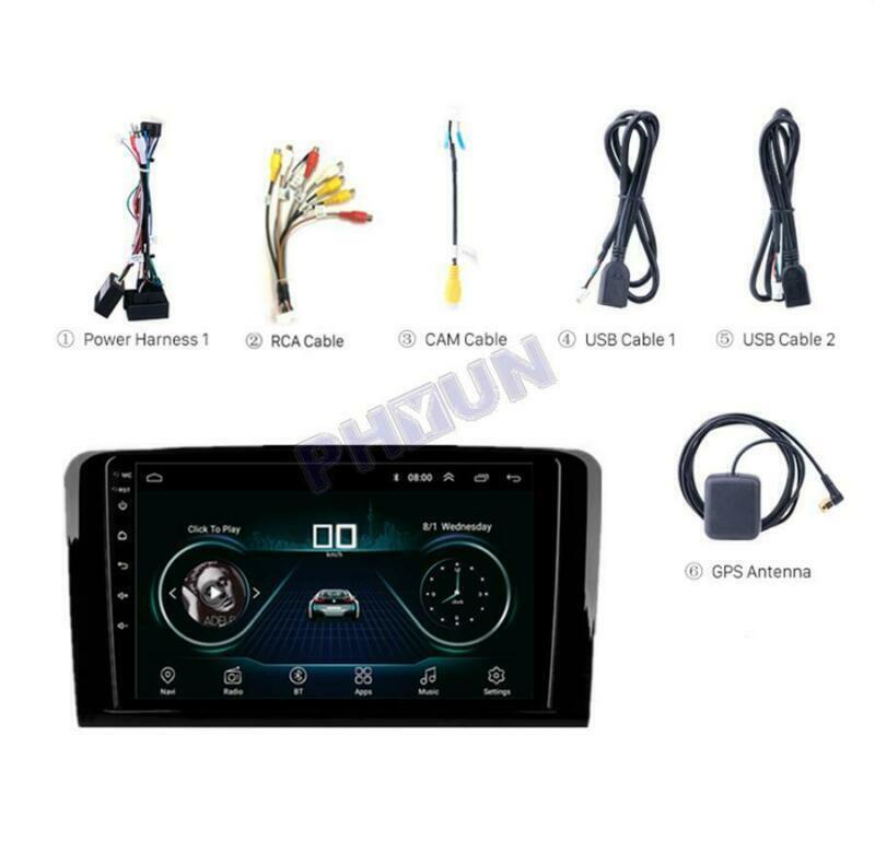for Mercedes-Benz X164 W164 ML GL 350 450 Android 9.1 Radio GPS Player 1+16GB