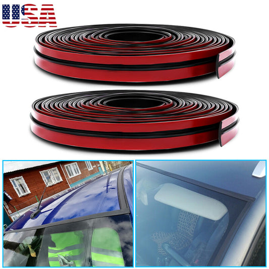 2x 4M Universal Windshidle Rubber Car Roof Protector Trim Edge Seal Strip Window