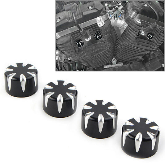 Black Motor Engine Screw Topper Cover Head Bolt Caps for Harley Sportster 86-20