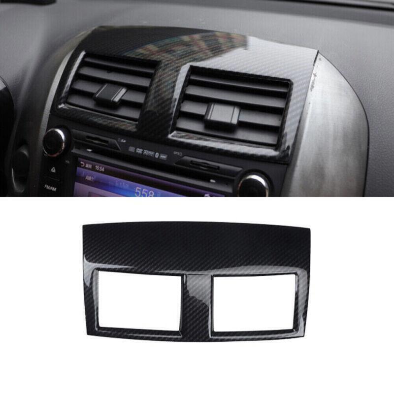 for Toyota RAV4 2006-12 Carbon Fiber Central Air Vent Outlet Frame cover Trim 1X
