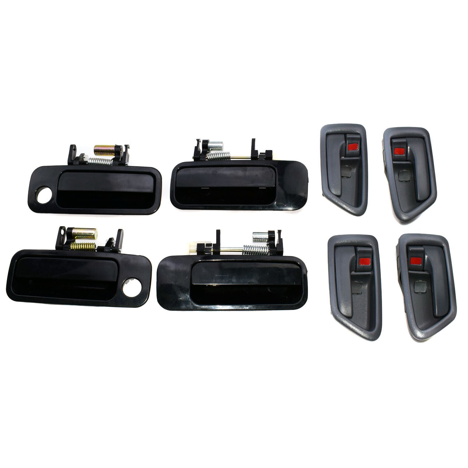 for Toyota for Camry 97-01 8Pcs Front Rear Black Outer Inner Gray Door Handle Set