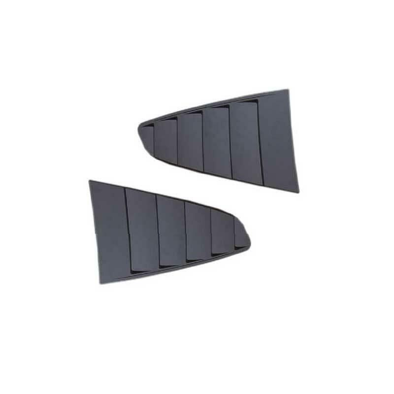 for Ford for Mustang 2015-2022 MP Matte Black Rear Side Window Quarter Louver Cover