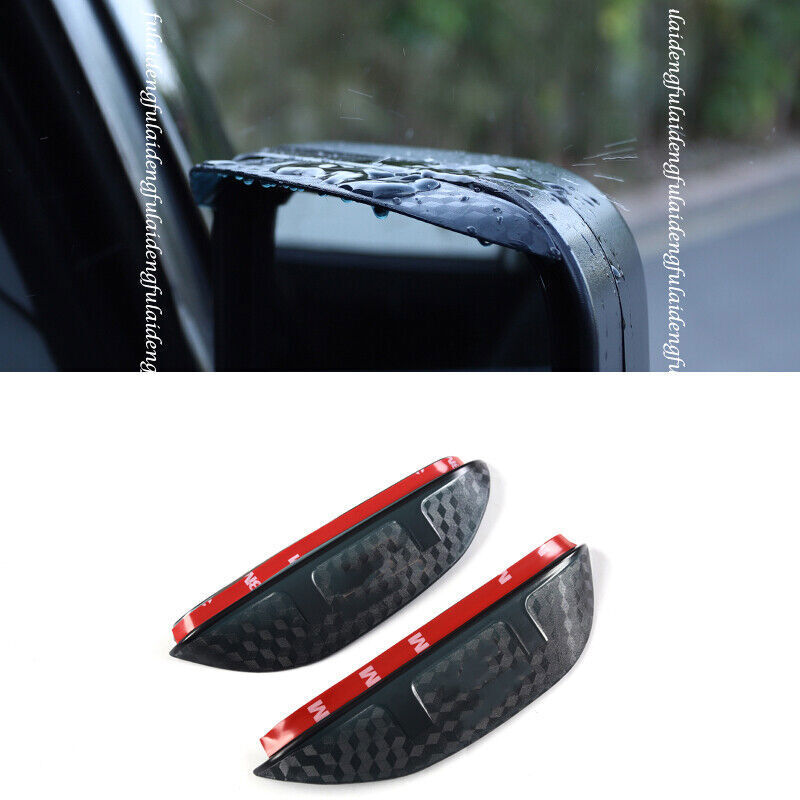for Toyota FJ Cruiser 07-14 Carbon Fiber Rearview Mirror Rain Guard Eyebrow Trim