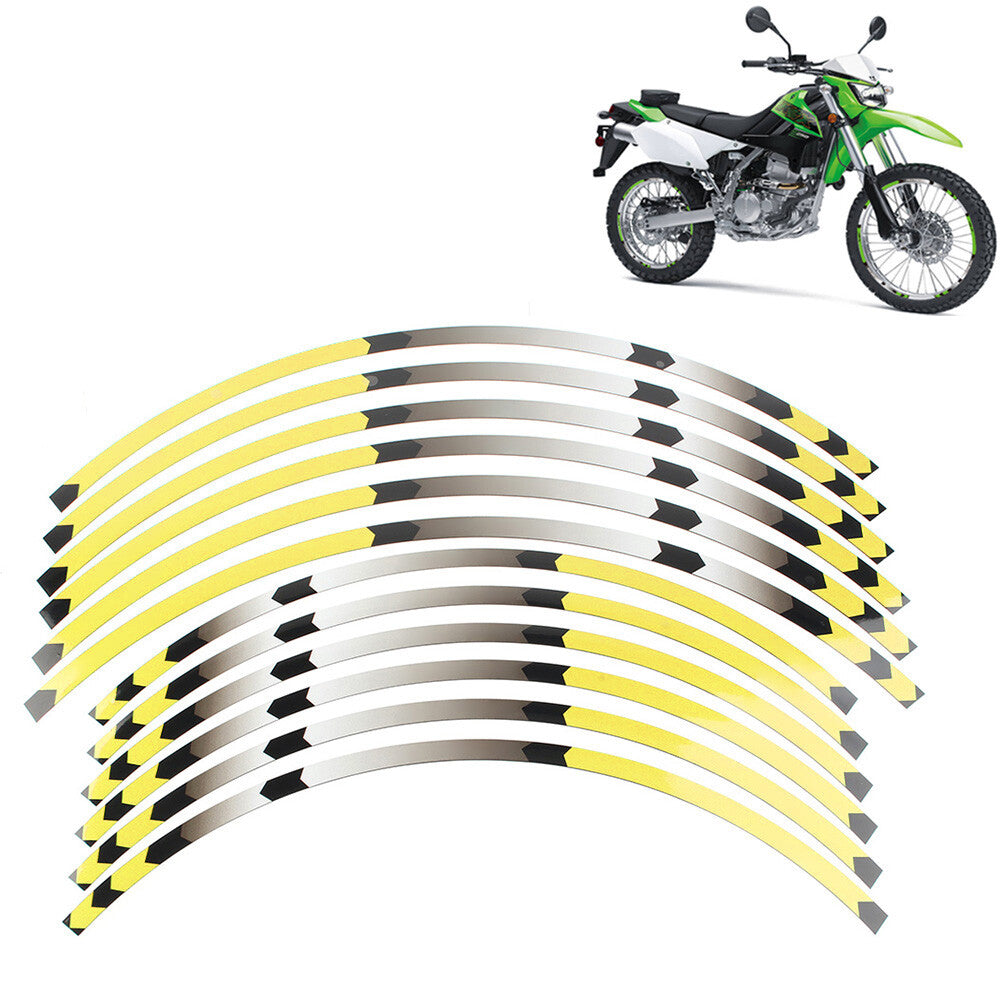 for Honda CRF 450R 2002-2021 CRF 250R 2003-2021 Yellow 21 19 Rim Wheel Decals