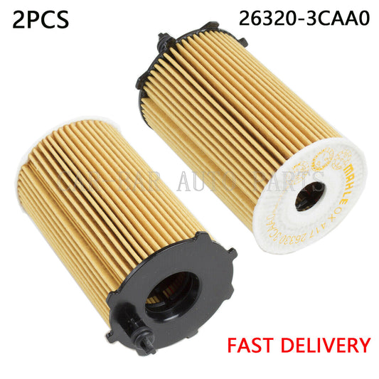 2PCS Oil Filter Fits for Hyundai AZERA for KIA CADENZA SEDONA SORENTO  26320-3CAA0