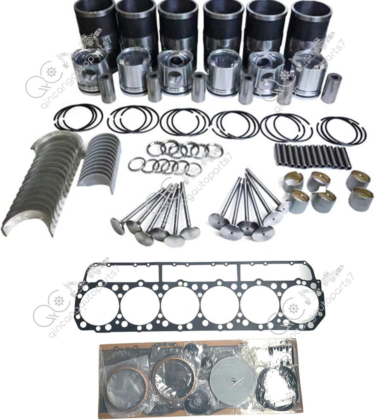 3406 3406B Engine Overhaul Rebuild Kit for Caterpillar CAT Excavator 245D 375