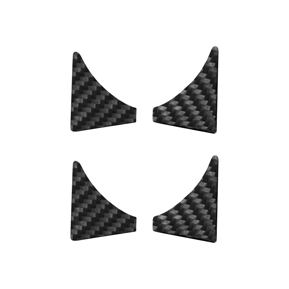 4X Carbon Fiber Rear Door Cup Holder Cover Trim for Honda Ridgeline 2017-2020