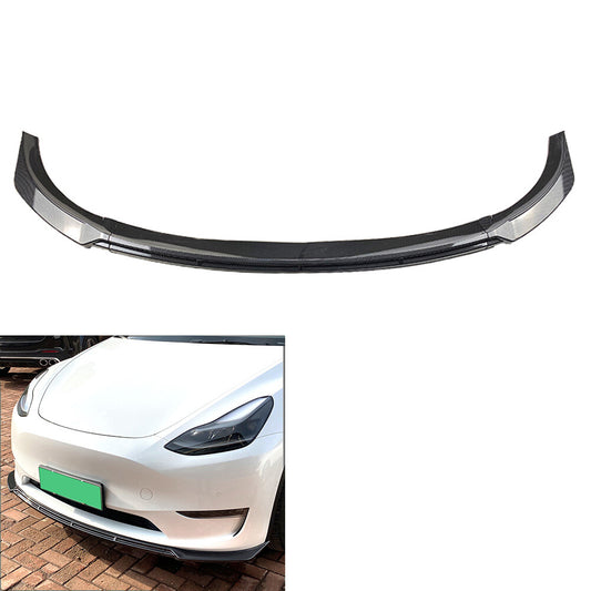 for Tesla for Model Y 2020-2022 21 Car Front Bumper Lip Chin Spoiler Splitter