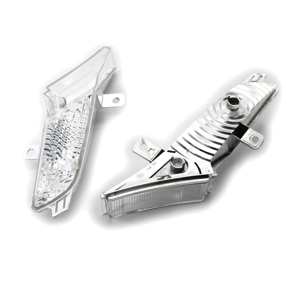 Pair 95563103501 For Fit for Porsche for Cayenne Plastic Clear Front Side Marker Lights