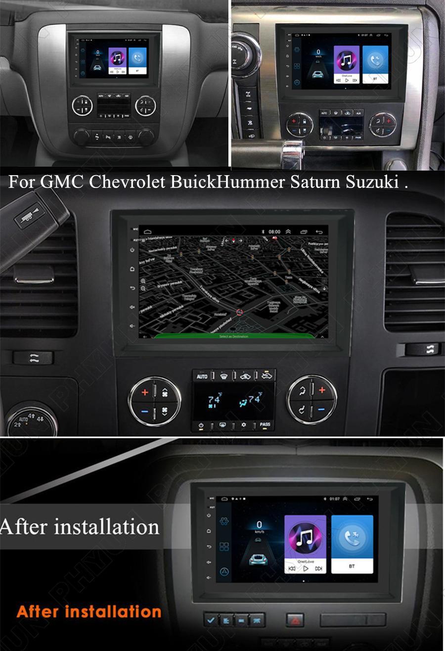7 Stereo Radio BT GPS Nav Head Unit For 07-14 Chevy Silverado 1500 2500 3500 HD