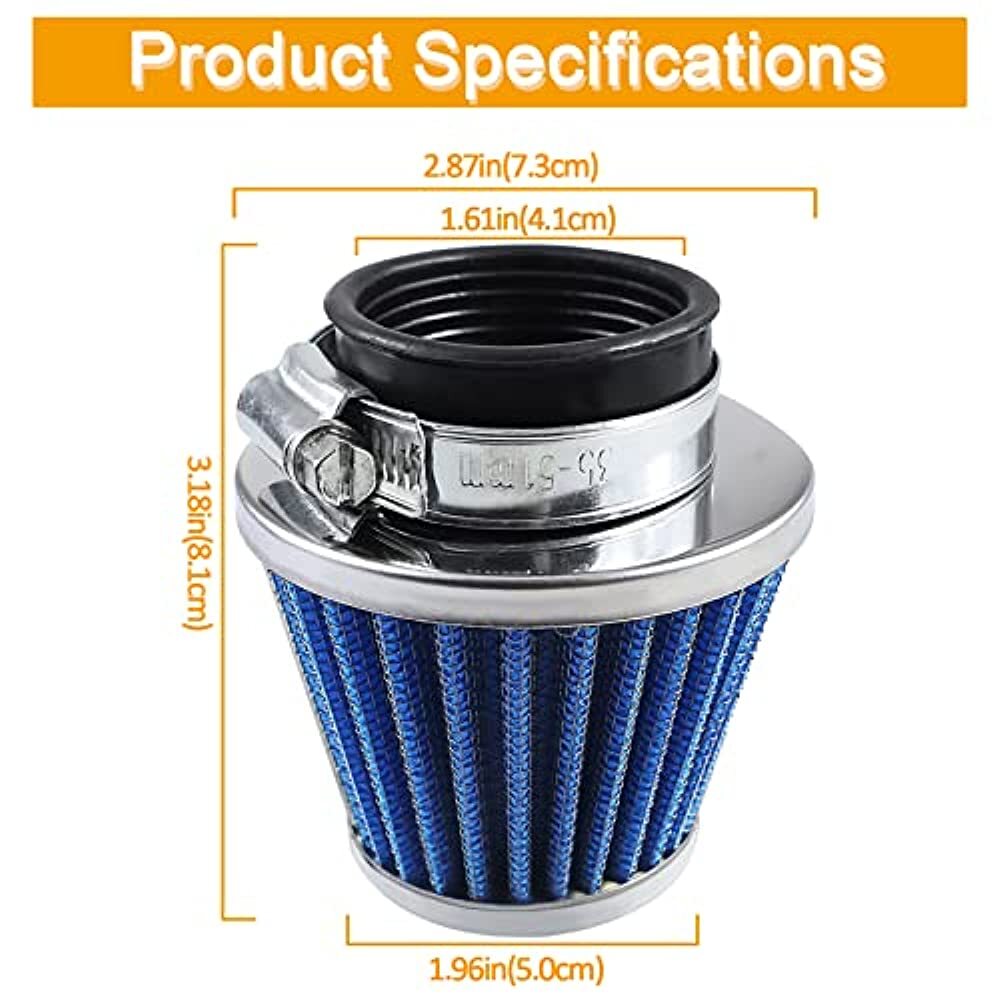 39mm Air Filter for GY6 Moped Scooter Dirt Bike 50cc 110cc 125cc 150cc 200cc ATV
