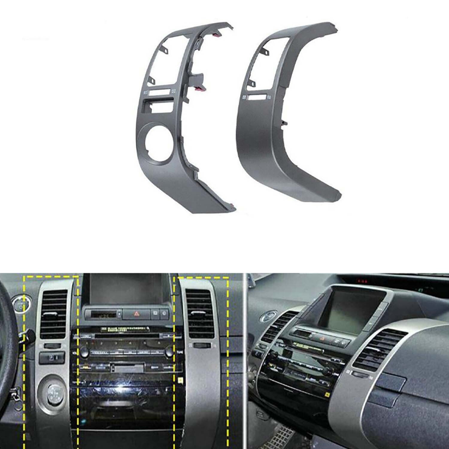 4PCS Center Inner A/C AC Dash Air Vent Cover Trim fit for Toyota Prius 2004-2009