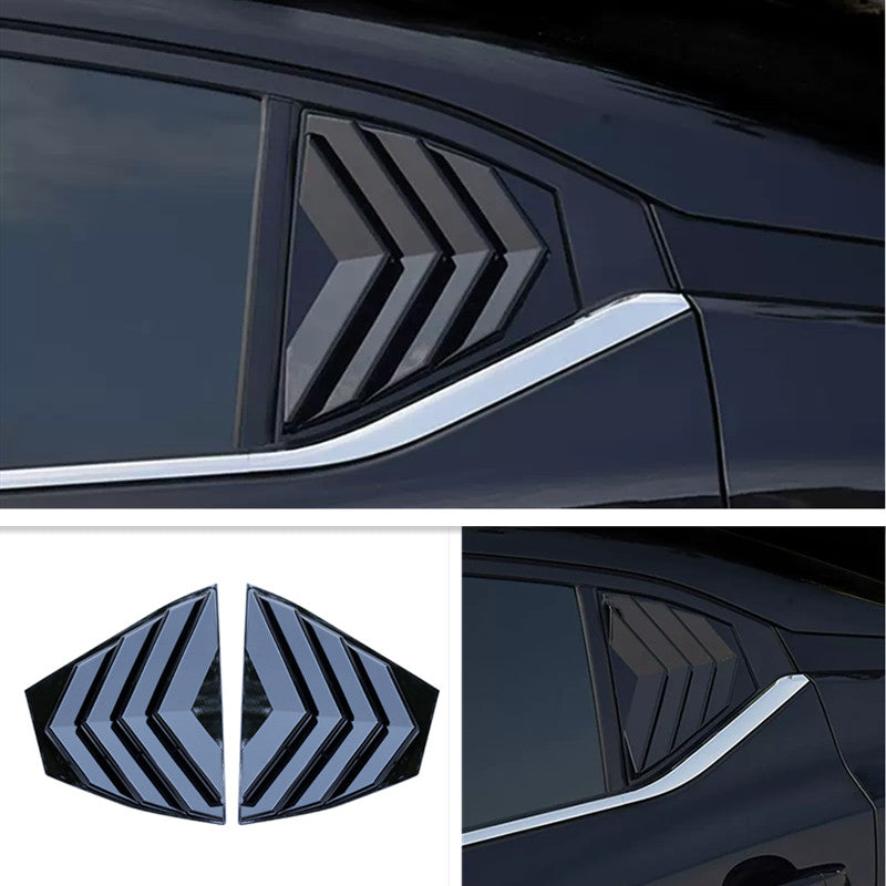 Suitable for Nissan Sentra 2020 - 2023 models, gloss black vent spoon cover trim.