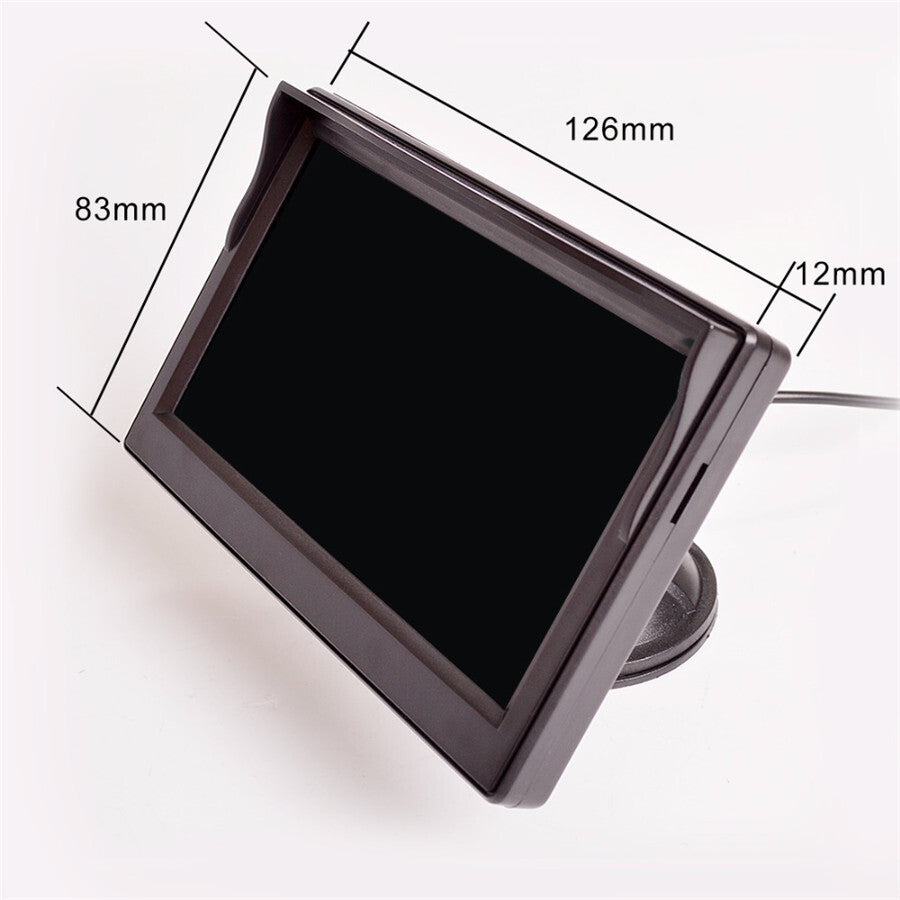 5in LCD Color Screen Display Car Monitor for Rear View Reverse Backup Camera DVD