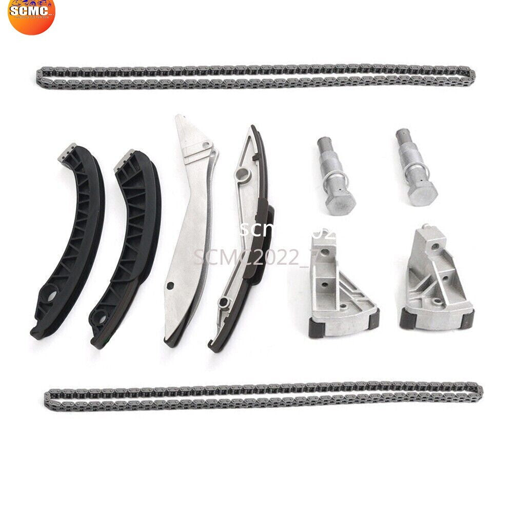 10Pcsc Timing Chain Kit for BMW E60 E64 E65 E67 X5 550i 650i 750i N62B 4.4L 4.8L