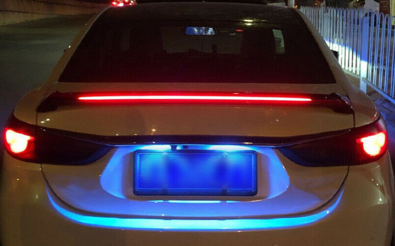 Fit for Mazda 6 Atenza 2014-2020 Sedan Black Rear Trunk Spoiler Wing W/LED Light