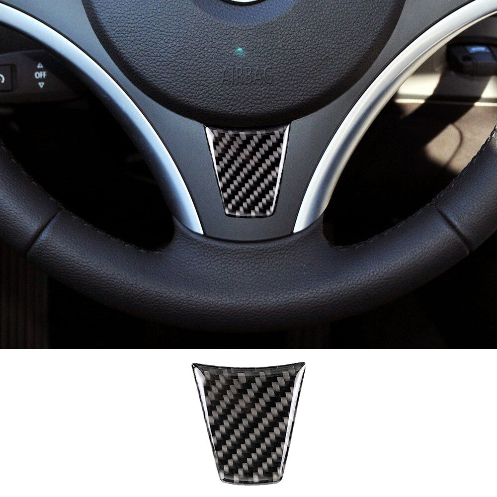 Fit for BMW 3 Series E90 E92 2005-12 Carbon Fiber Interior Steering Wheel Cover