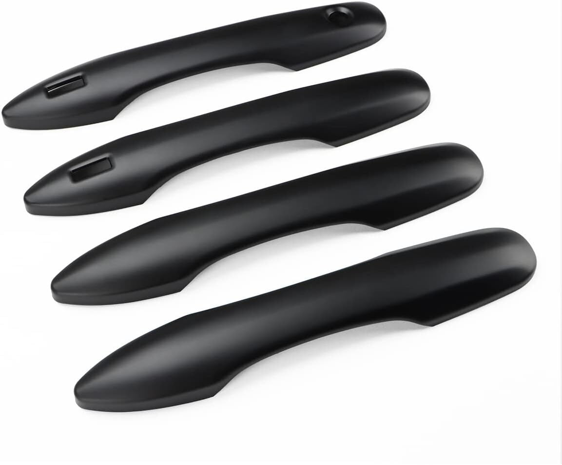 For 2018-2024 for Toyota for Camry Door Handle Cover Matte Black with 2 for Smart Key Holes