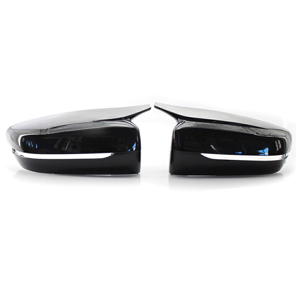 Gloss Black M Style Rearview Side Mirror Cover Fit 2019-21 for BMW G20 New 3 Series