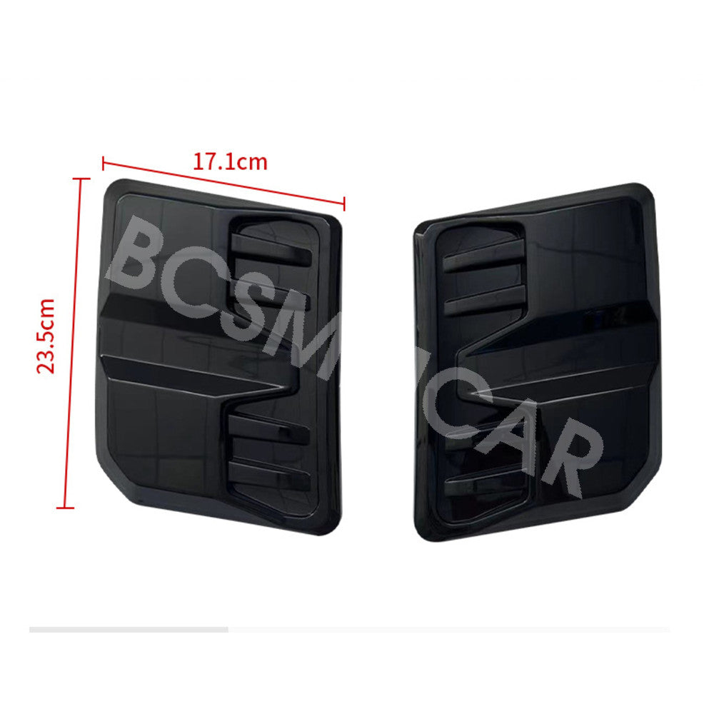 Engine Hood Fake Air Outlet Vent Waterproof Trim Glossy Black Car Accessories