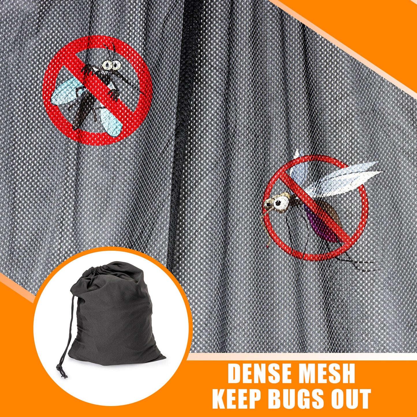 1x For Standard Roof Camper Van Bug Mesh Mosquito Net Screen Magnetic Fly Screen