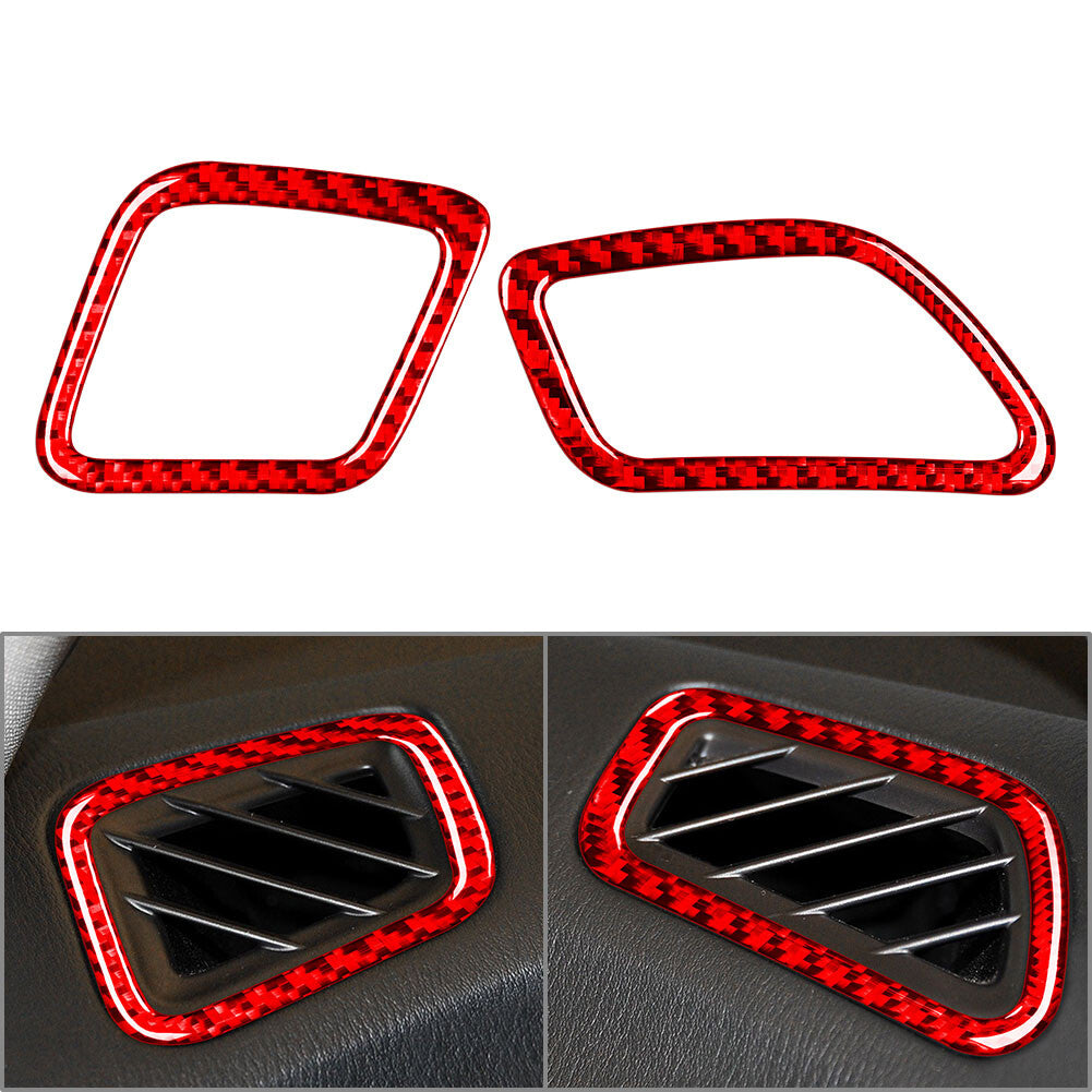 Dashboard Side Air Vent Outlet Cover Trim Red for Infiniti JX35 QX60 2013-2016