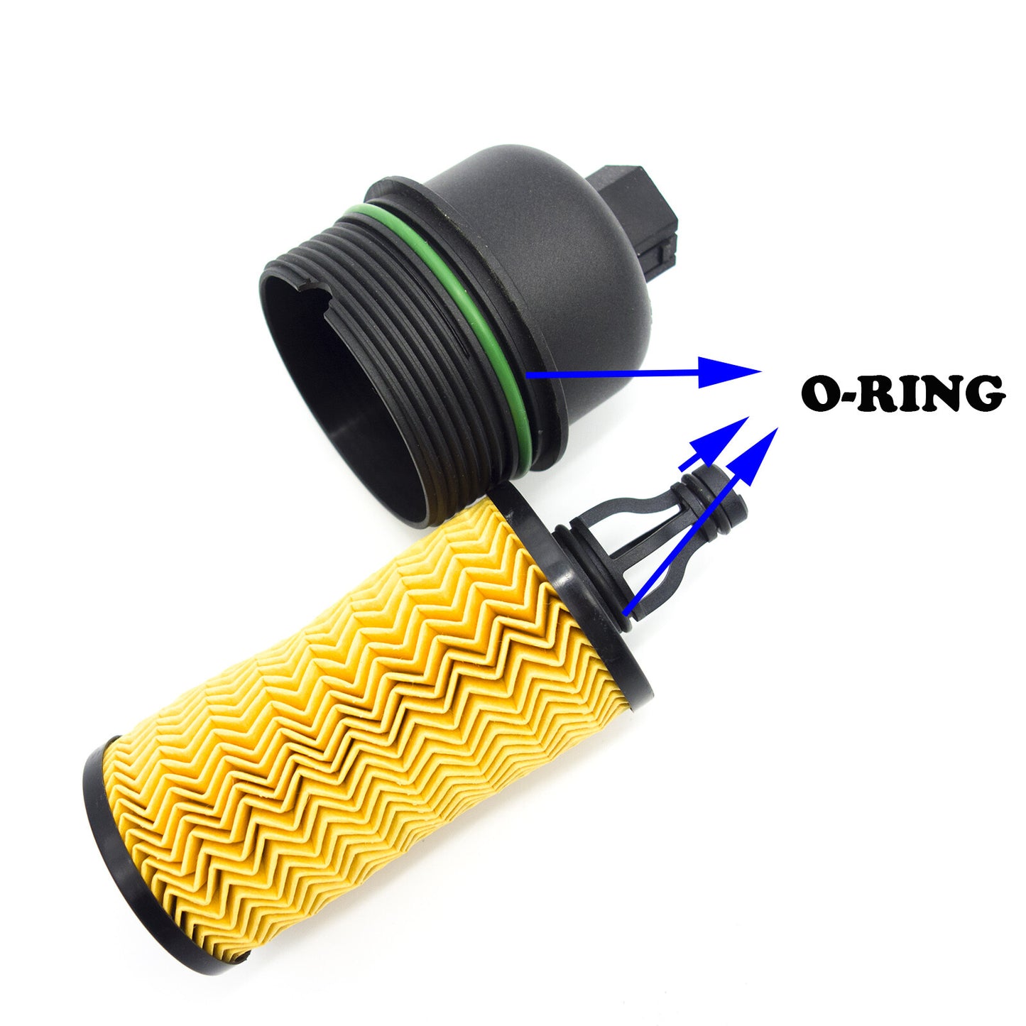 New Oil Filter +Cap 287289 311401 Fit for Maserati Ghibli for Levante 3.0L 2014-2018