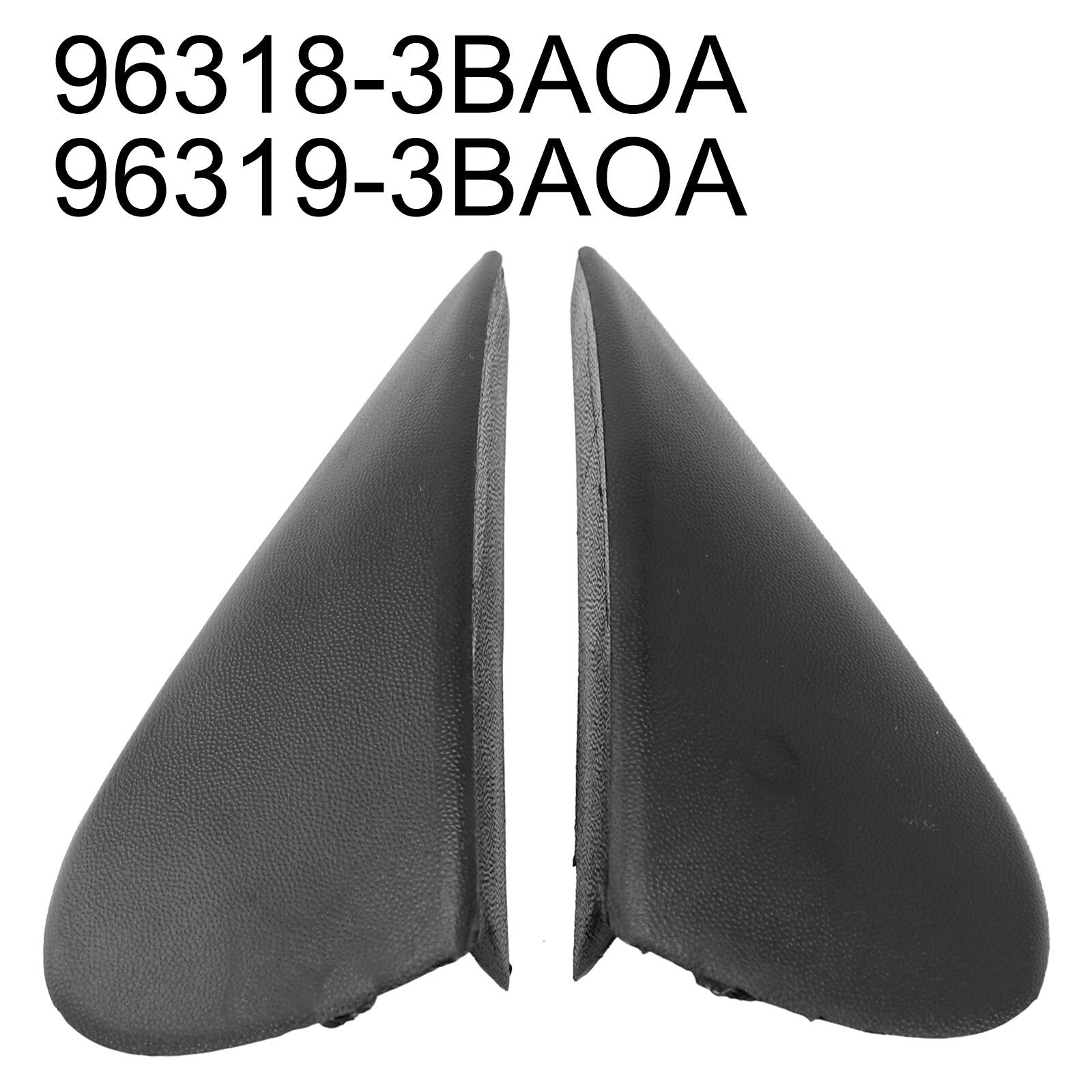 Pair Car Side Mirror Corner Triangle Fender Cover Trim 96318-3BA0A96319-3BA0A