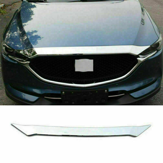 for Mazda CX-5 CX5 2017-23 Chrome ABS Front Hood Bonnet Lip Guard Cover Trim 1x