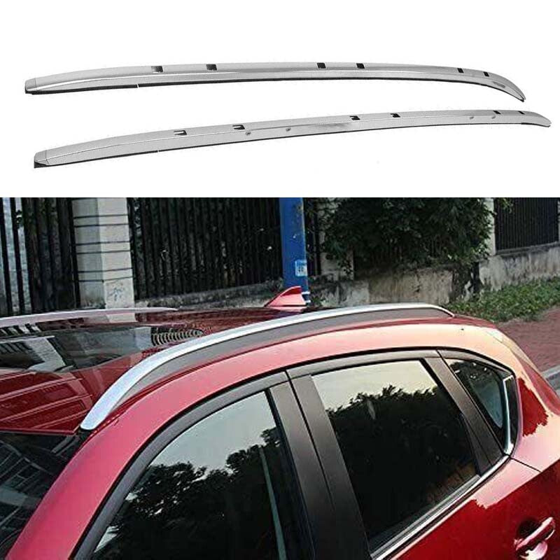 Aluminum Roof Rail Rack Side Rail Bar 2Pcs Fits for Mazda CX-5 CX 5 2017-2022