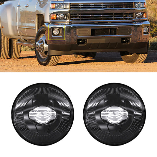 A pair of black LED fog lights and daytime running lights are available for Chevrolet models from 2007 to 2015.