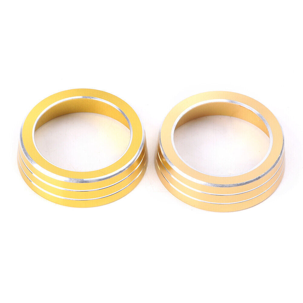 2x AC Air-condition Control Switch Cover Ring Fit for Honda for Civic 2016 2017 Gold