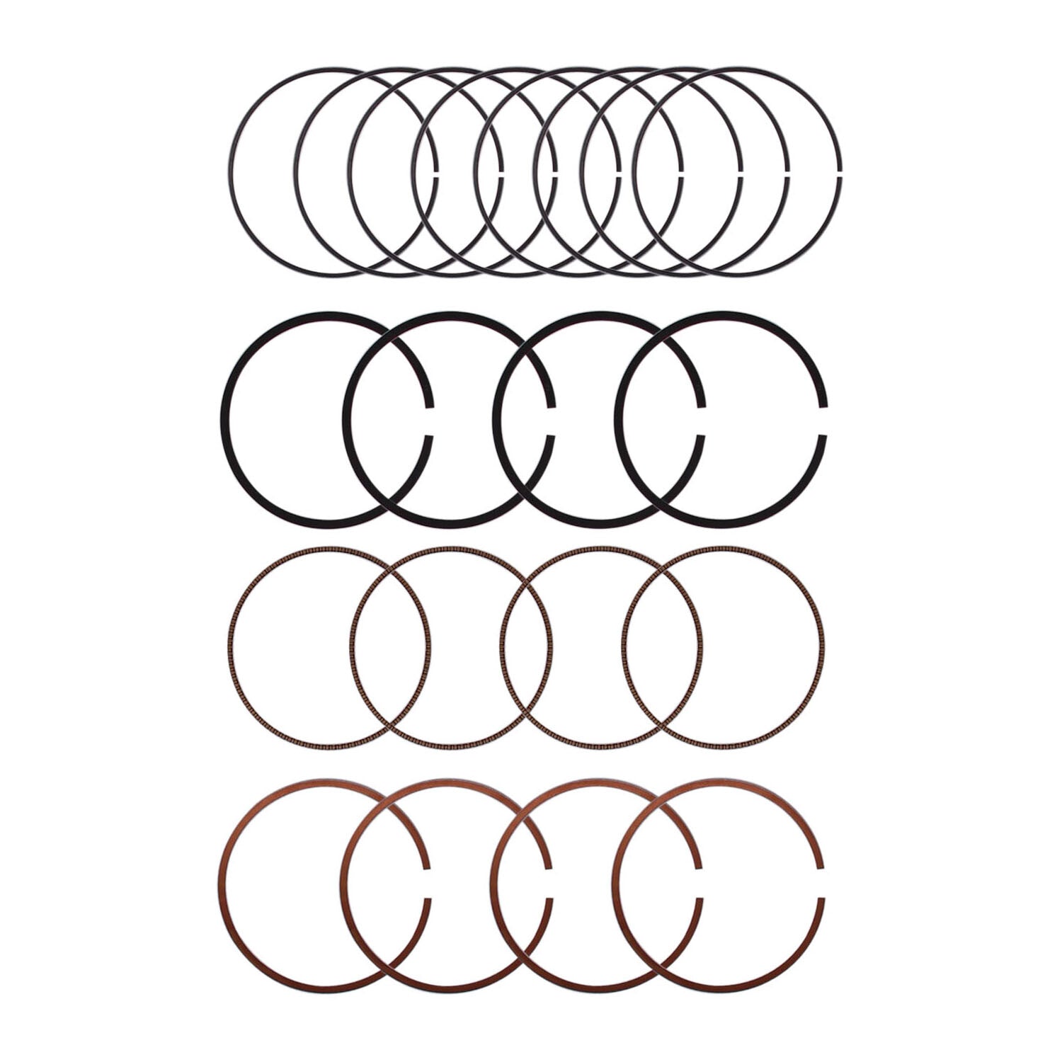 STD engine piston ring kit for 2006, 2007, 2008, 2009 - 2013 for Hyundai Sonata and for Kia 2.4L engines.
