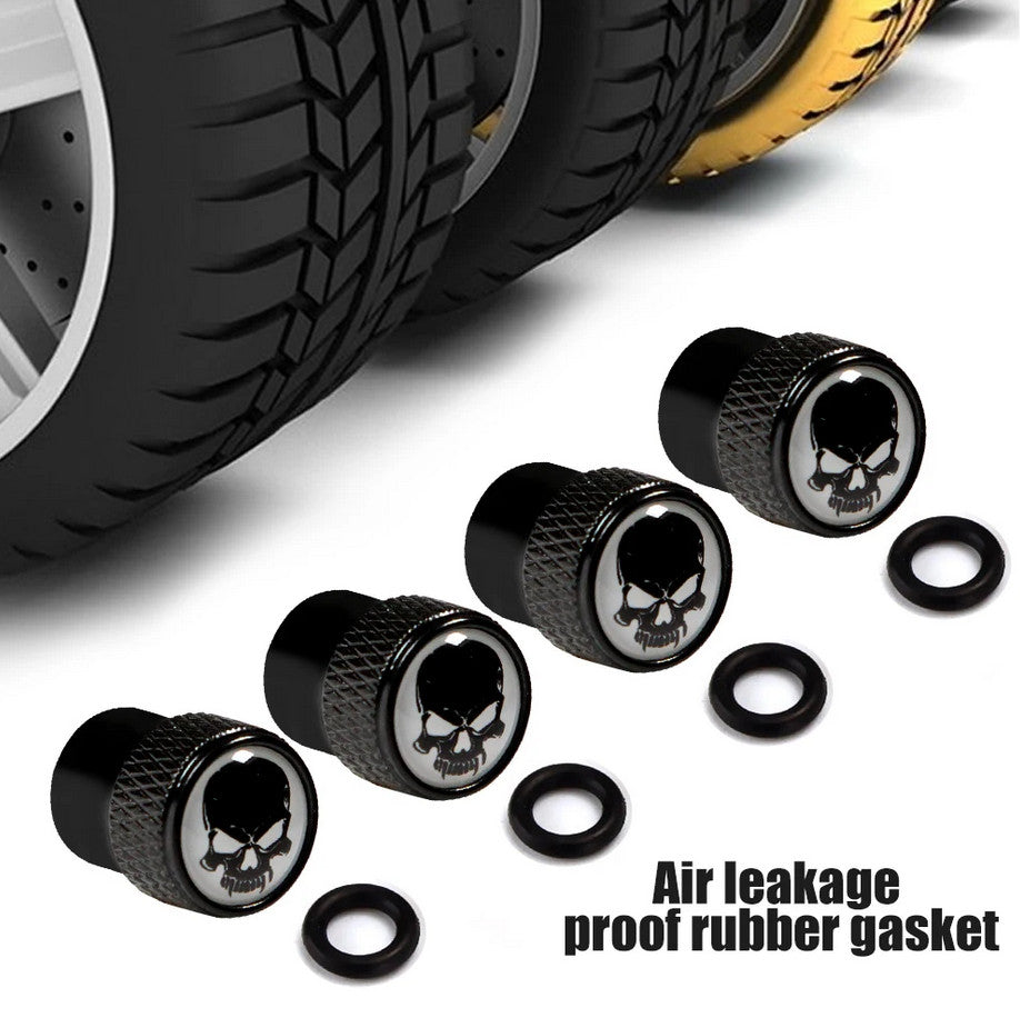 4-piece car tire valve cover rod air dust cover, sky blue, suitable for Fiat for Alfa Romeo