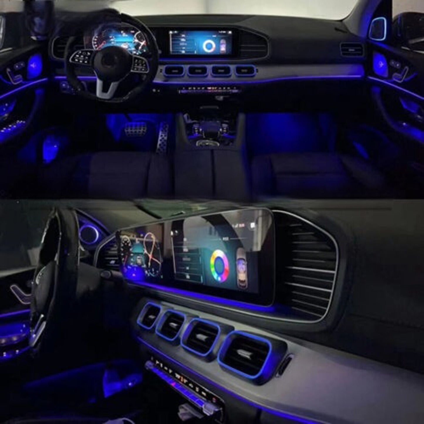 Ambient Light Air Vent for Mercedes-Benz GLE GLS W167 2020-2023 GLE350 GLE450