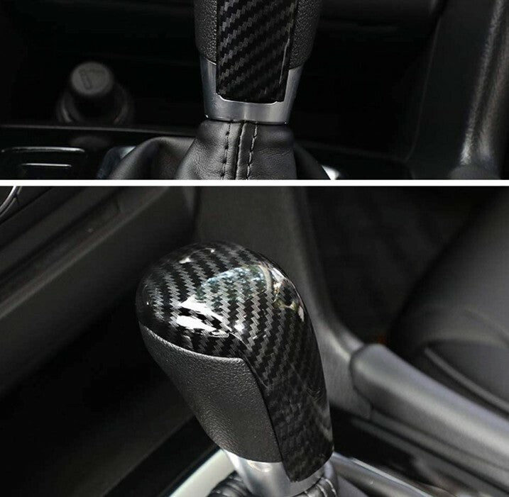 ABS Carbon Car Gear Shift Knob Cover Trim Fit for Mazda Atenza Axela CX-3 CX4