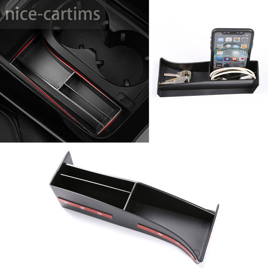 Black ABS Center Console Gear Shift Storage Box Tray for Benz C Class W206 2022+