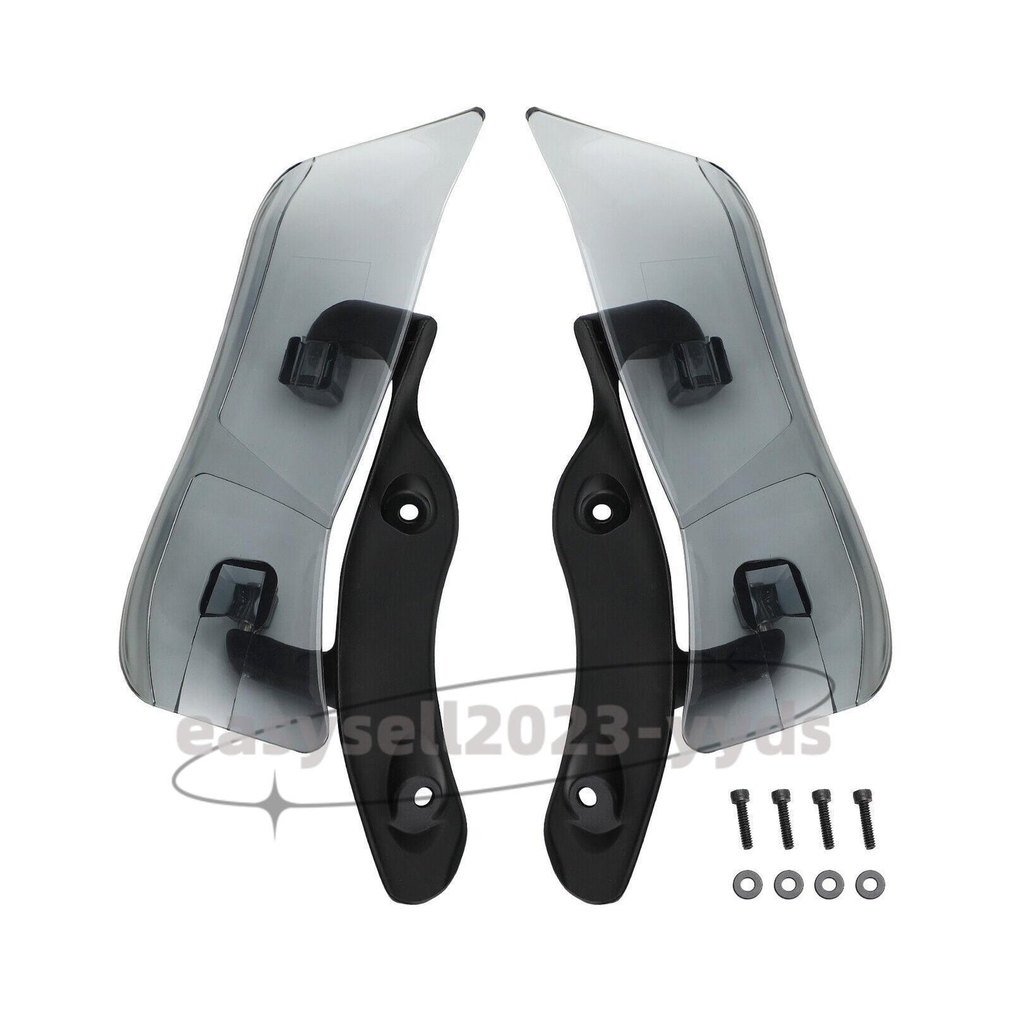 Smoke Adjustable Fairing Side Wing Air Deflectors for Harley Road Glide 15-20
