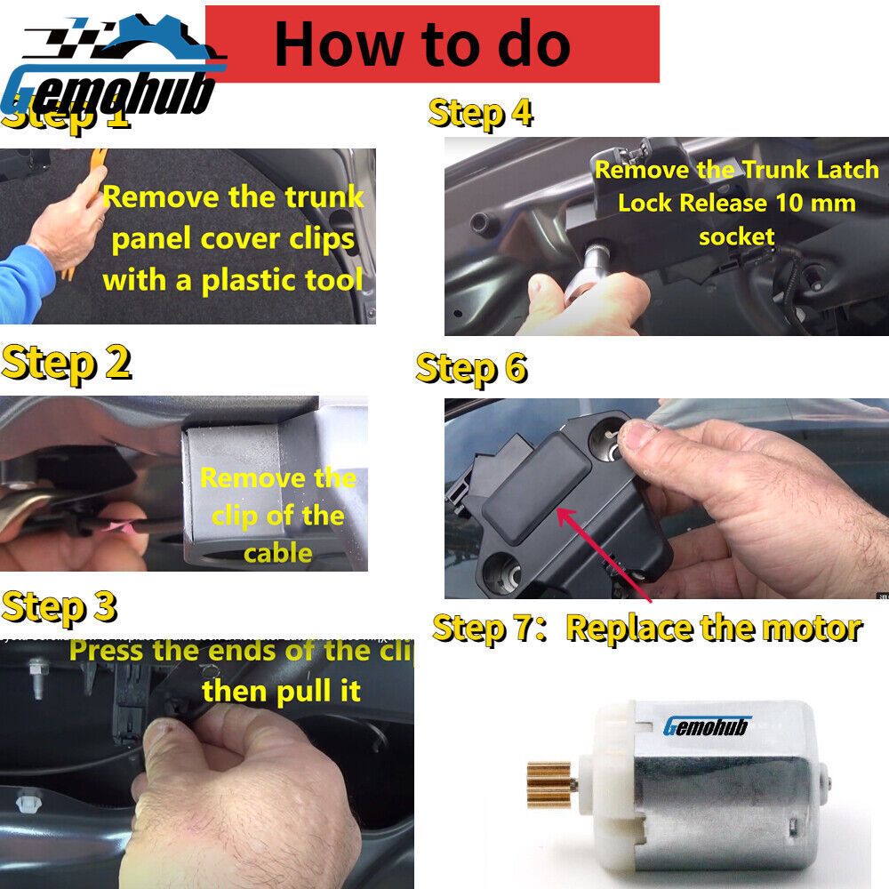 Power Trunk Lock Latch motor For 06-2010 for VW for Jetta Sedan 06-2015 for VW EOS 1F7, 1F8
