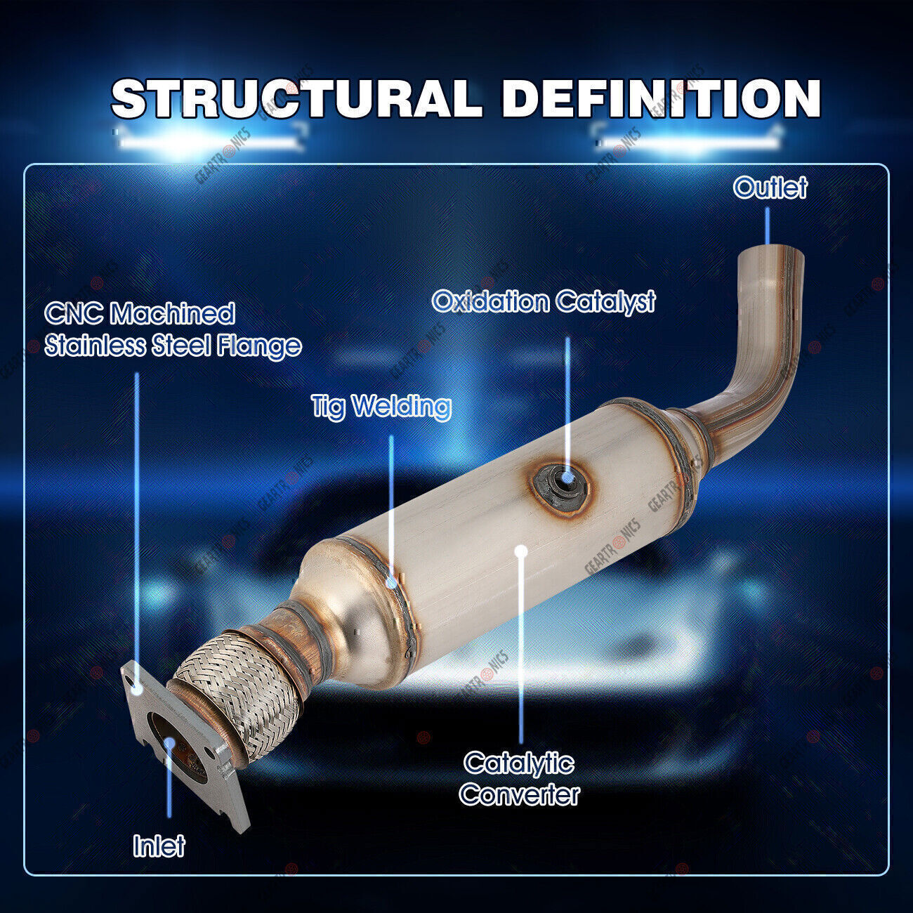 Catalytic Converter Fits for Chrysler Town  Country for Dodge Grand Caravan 3.3L  3.8