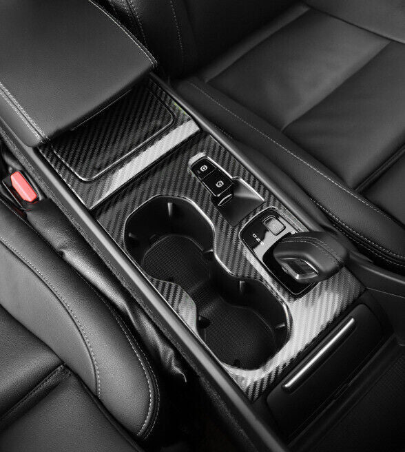 for Volvo xc40 2019-22 carbon fiber ABS central console gear shift panel trim 3x