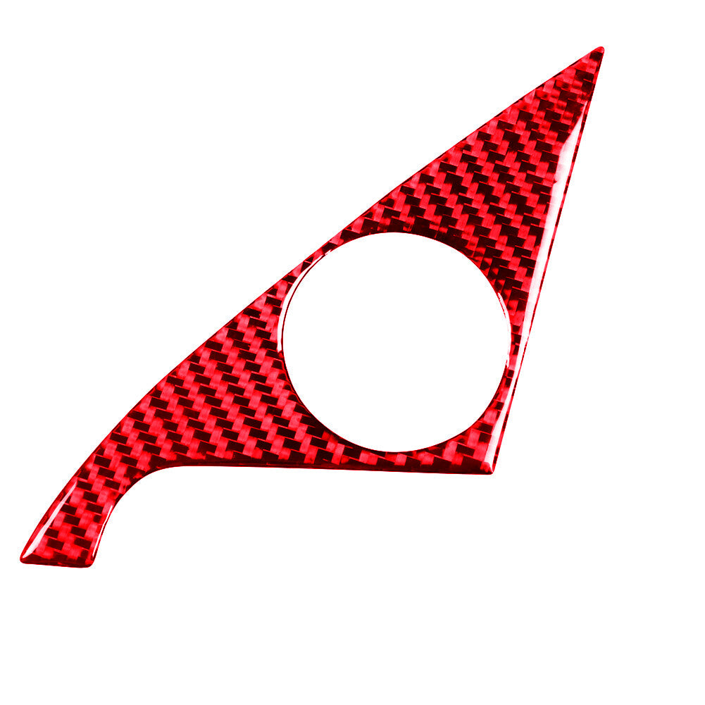 Red Carbon Fiber Front Door Corner Speaker Trim for BMW 6 Series E63 E64 2004-10