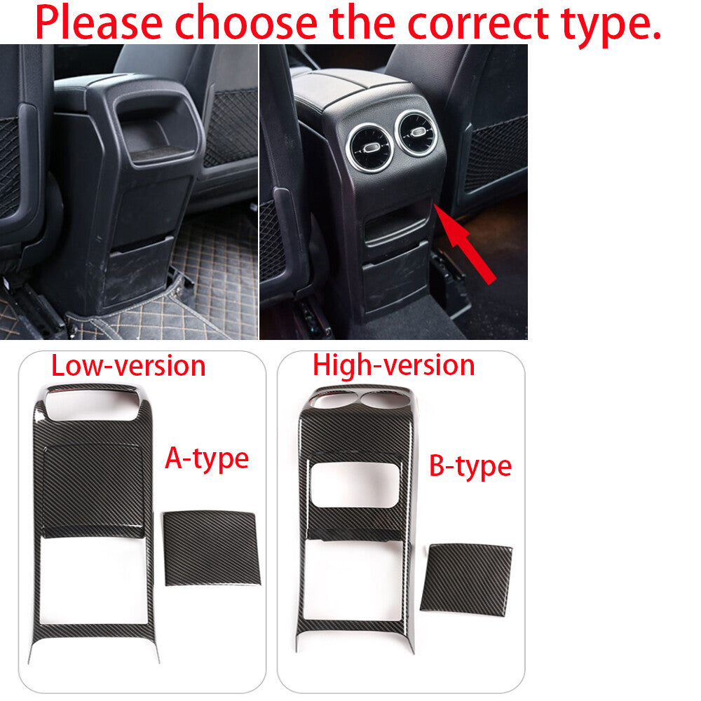 Oak Grain Rear Air Vent Outlet Panel Trim for Mercedes-Benz B GLB W247 2020-2022