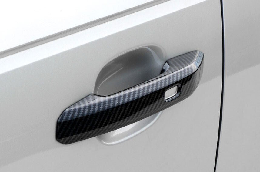 For 2014-20 for Audi A3 S3 ABS Carbon Fiber Exterior Side Door Handle Cover Trim 8P