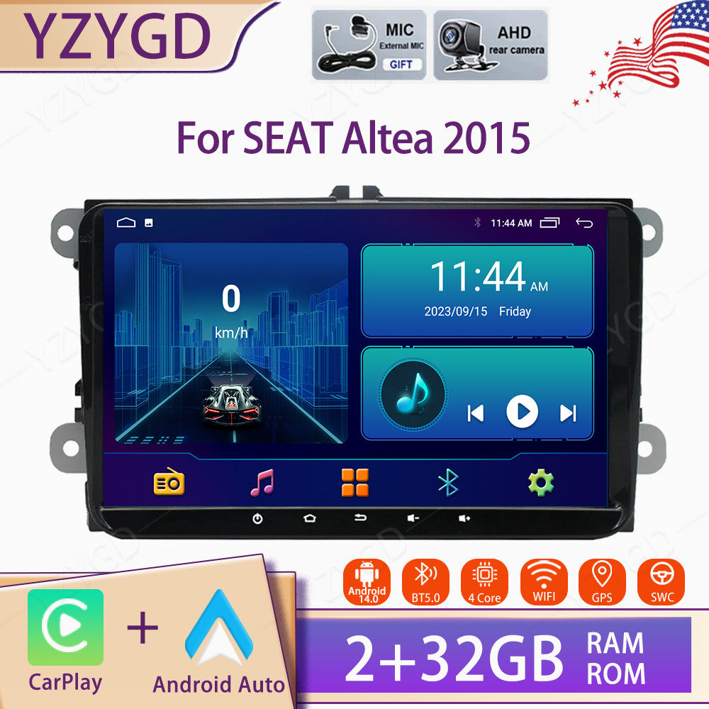 for SEAT Altea 2015 Android Auto Carplay Car Stereo Radio Screen GPS Navi WIFI