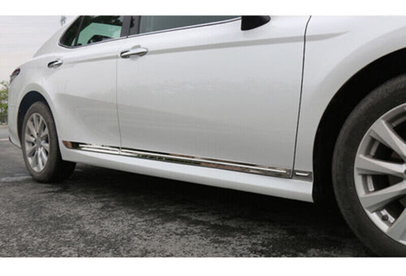 for Toyota for Camry 2018-23 Chrome Steel Side Door Body Guard Molding Strip Trim 6x