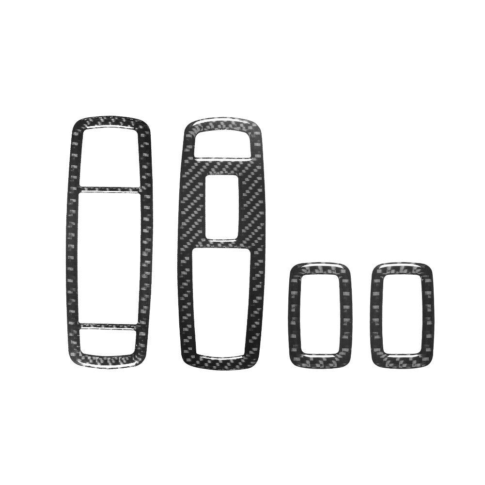 4Pcs Carbon Fiber Door Left Right Control Cover Trim for Dodge Durango 2014-2020
