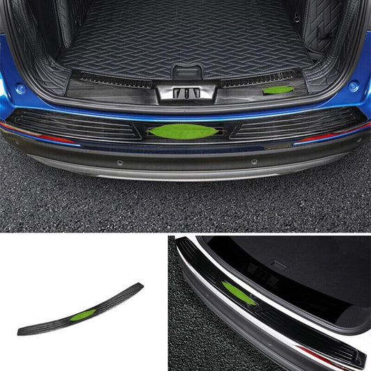 Plate Protector Outer Rear Bumper Sill for Lincoln Corsair 20-22 Steel Black