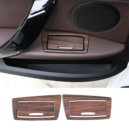 Pine Grain ABS Rear Door Ashtray Panel Decorative Cover for BMW X1 F48 2016-2021