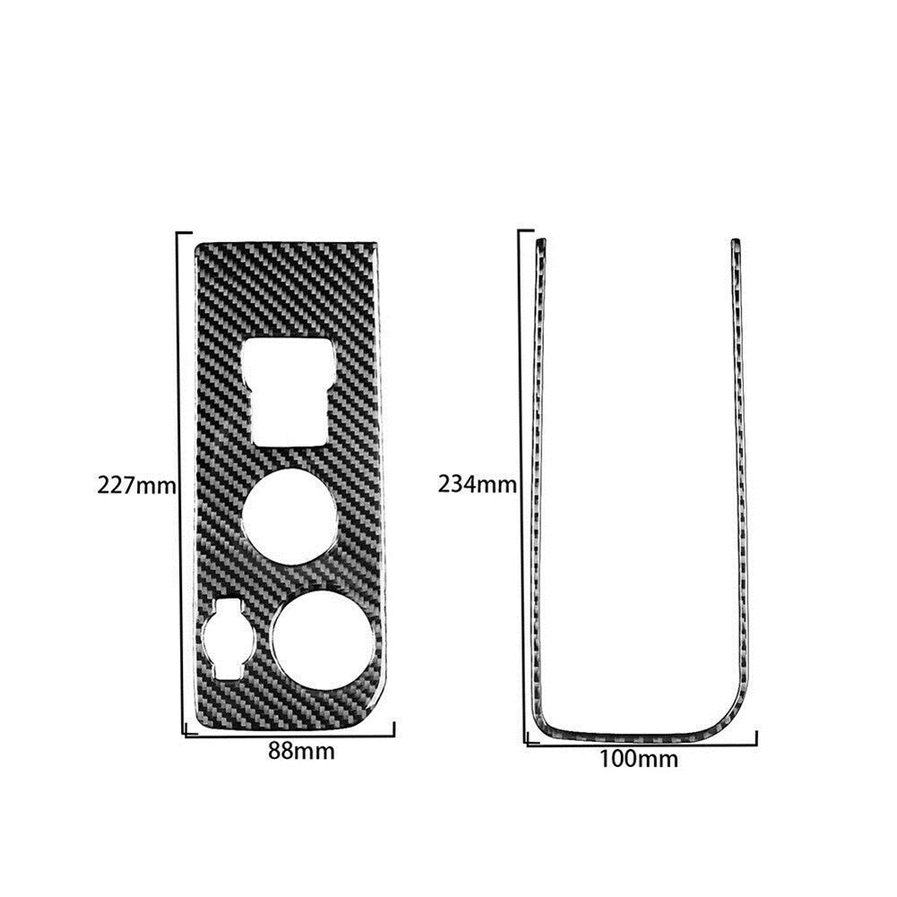 Carbon Fiber Dim Light Control Cover Trim For Silverado for GMC for SIERRA 2014-2018 A